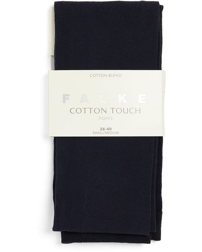 FALKE Cotton Touch Tights - Blue