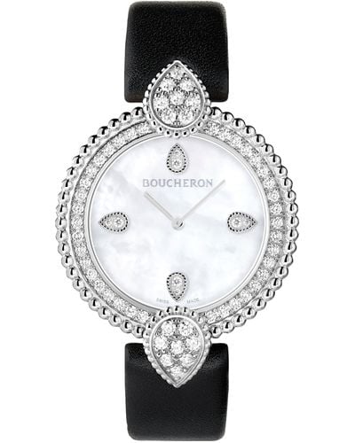 Boucheron Steel And Diamond Serpent Bohème Watch 32mm - Metallic