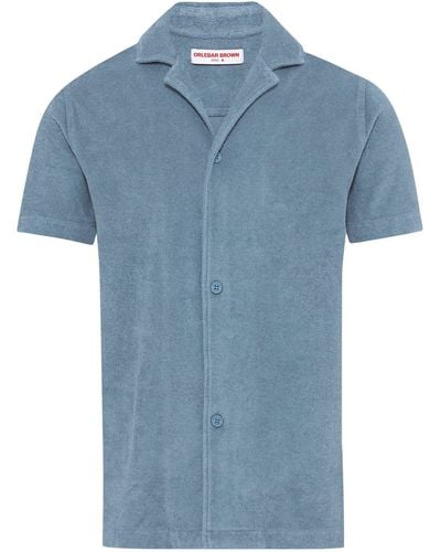 Orlebar Brown Towelling Howell Shirt - Blue