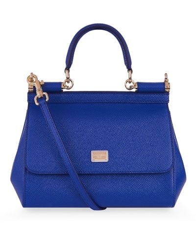 Dolce & Gabbana Mini Sicily Top-handle Bag - Blue