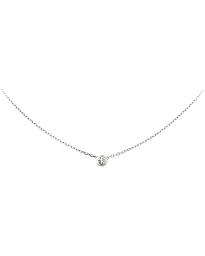 Cartier Large White Gold And Diamond D'amour Necklace