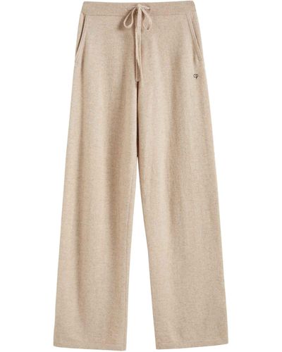 Chinti & Parker Cashmere Wide-leg Trousers - Natural