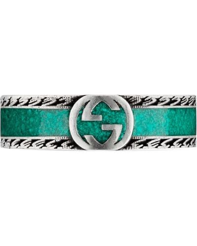 Gucci Interlocking Ring - Green