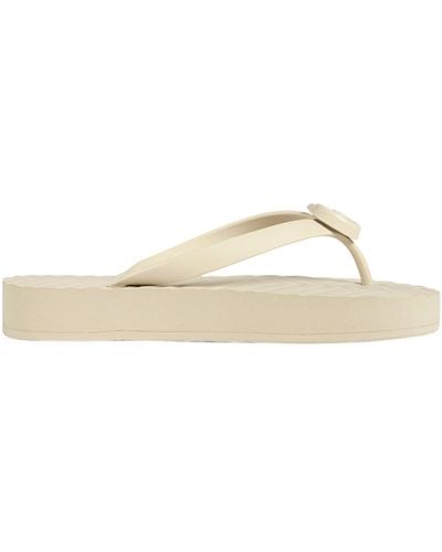 Gucci Double G Flip Flops - White