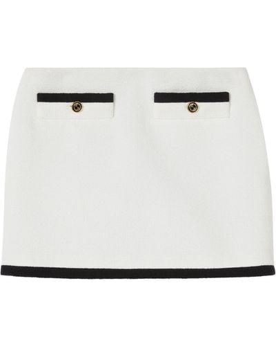 Gucci Tweed Mini Skirt - White