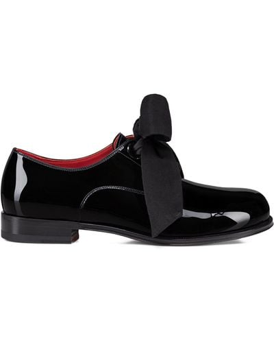 Christian Louboutin Derloon Patent Leather Derby Shoes - Black