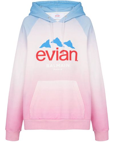 Balmain X Evian Gradient Hoodie - Pink