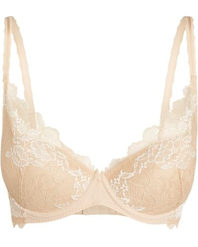 Wacoal Lace Perfection Plunge Push-up Bra - Natural
