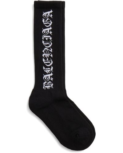 Balenciaga Gothic Logo Socks - Black