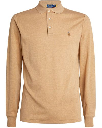 Polo Ralph Lauren Pima Cotton Long-sleeve Polo Shirt - Brown