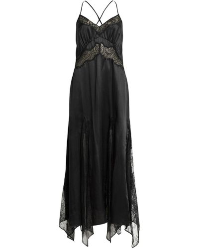 AllSaints Silk-blend Jazmine Dress - Black