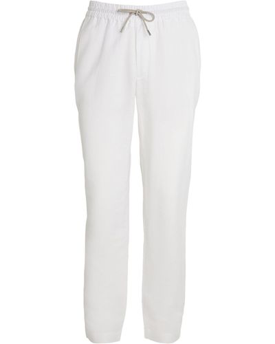 Sease Linen-cotton Trousers - White