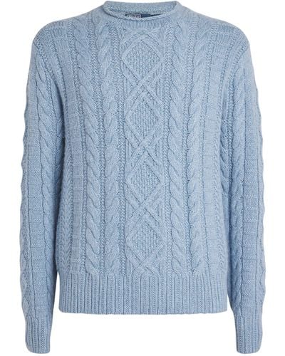 Polo Ralph Lauren Cotton Cable-knit Sweater - Blue