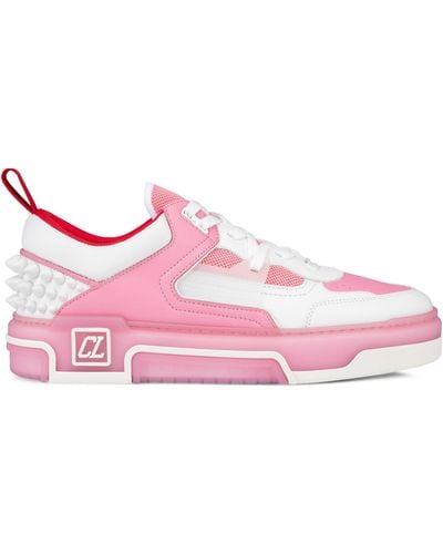 Christian Louboutin Astroloubi Leather Trainers - Pink