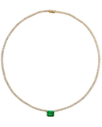 Anita Ko Yellow Gold, Diamond And Emerald Hepburn Necklace - Metallic