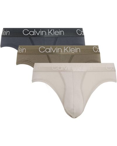 Calvin Klein Cotton Stretch Modern Structure Briefs (pack Of 3) - White
