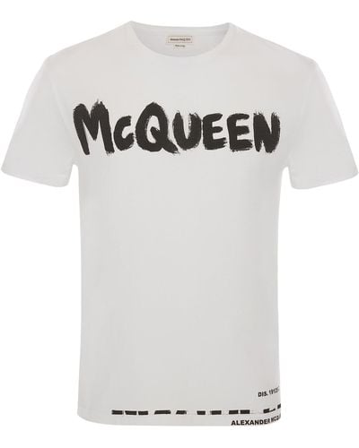 Alexander McQueen Graffiti Logo T-shirt - White