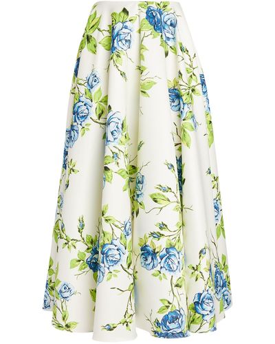 Emilia Wickstead Floral Lexia Maxi Skirt - White