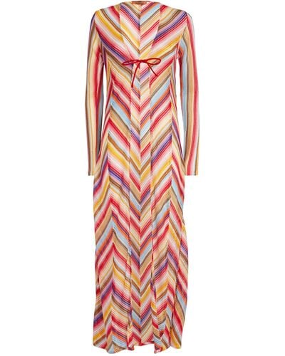 Missoni Mis Long Cover Up - Red