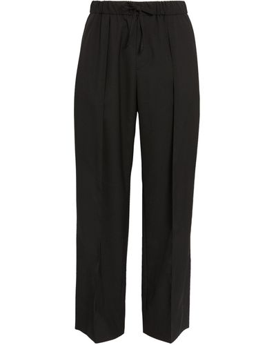 WOOYOUNGMI Wool Tailored Trousers - Black