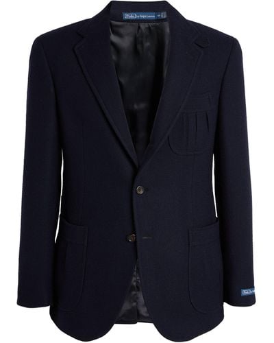 Polo Ralph Lauren Herringbone Tweed Sport Jacket - Blue