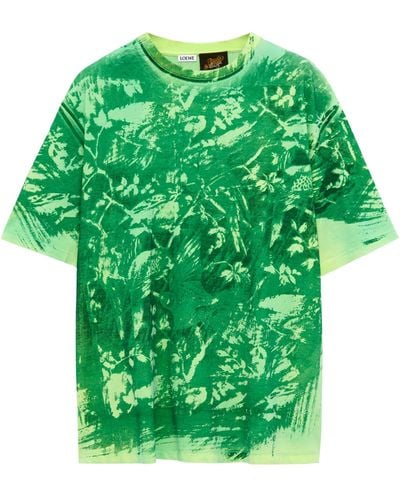 Loewe X Paula's Ibiza Negative Print T-shirt - Green