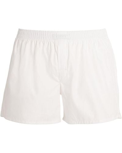 FALKE Cotton Boxer Shorts - White
