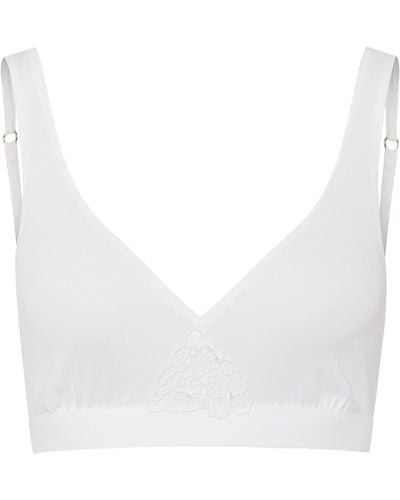 HANRO - Cotton Lace - Spacer Soft Cup Bra - white