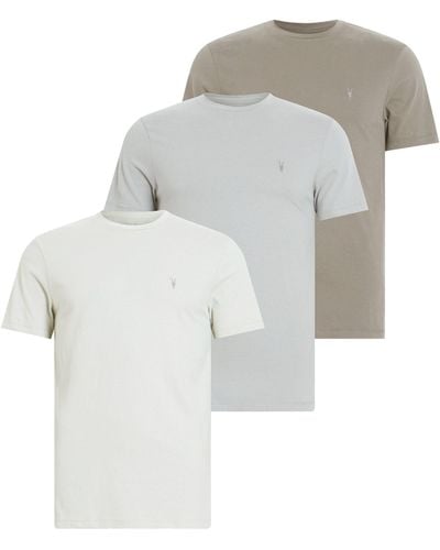 AllSaints Cotton Brace T-shirts (set Of 3) - Multicolour