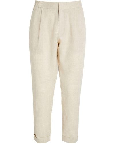 CHE Linen Straight Trousers - Natural