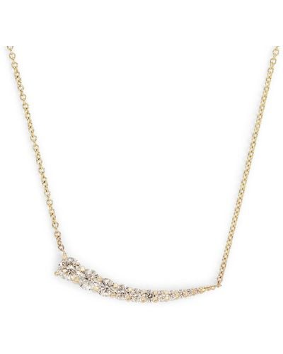 Jade Trau Yellow Gold And Diamond Celestial Lunado Pendant Necklace - Metallic
