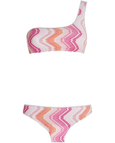 Missoni One-shoulder Bikini - Pink