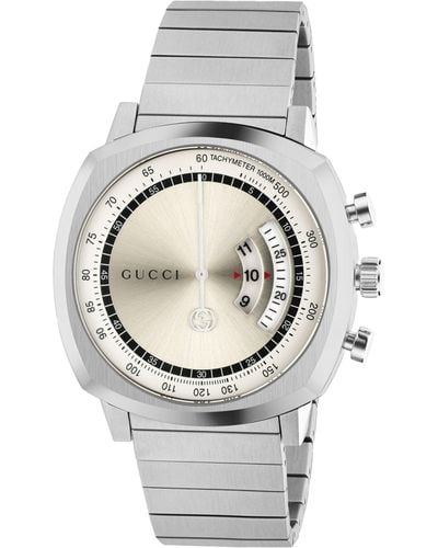 Gucci Stainless Steel Grip Watch 40mm - Metallic