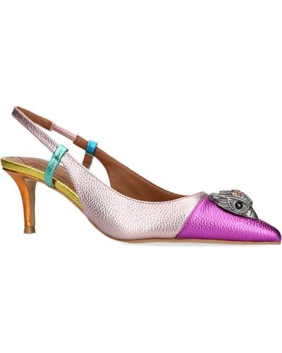 Kurt Geiger Belgravia Eagle Slingback Pumps - Pink