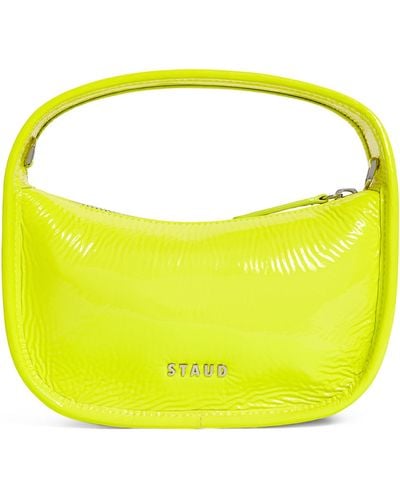 STAUD Leather Venice Top-handle Bag - Yellow