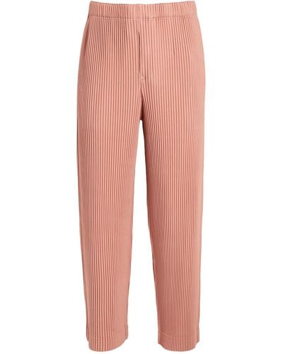 Homme Plissé Issey Miyake Pleated Wide-leg Trousers - Pink