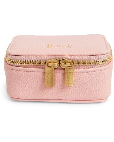 Harrods Oxford Travel Pouch - Pink