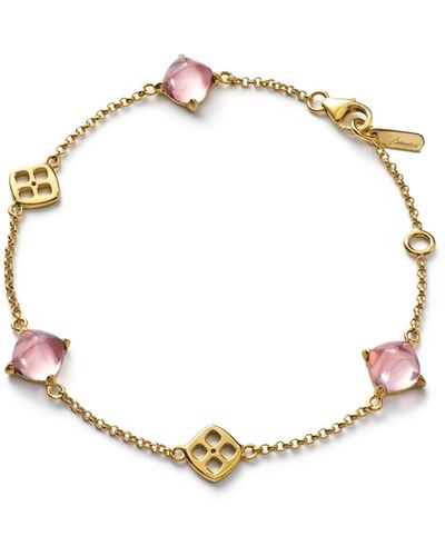 Baccarat Gold Vermeil Mini Medicis Pink Bracelet