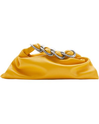 Burberry Mini Leather Swan Top-handle Bag - Yellow
