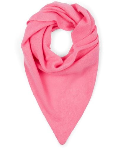 Cashmere In Love Cashmere-silk Aman Triangle Scarf - Pink