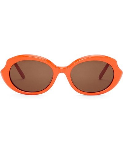 Loewe Mini Oval Sunglasses - Pink