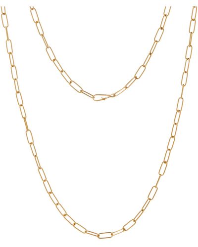 Annoushka Mini Yellow Gold Cable Chain Necklace - Metallic