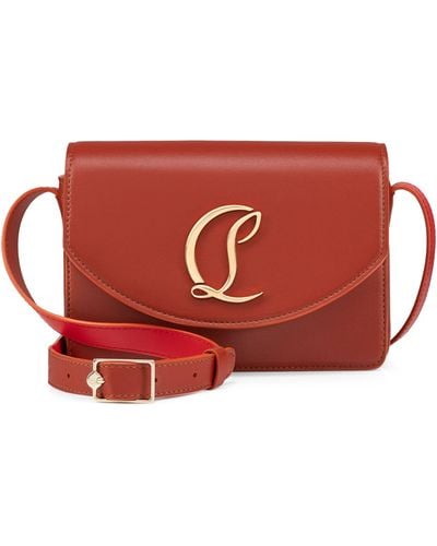 Christian Louboutin Loubi54 Leather Cross-body Bag - Red