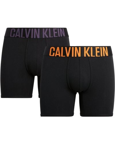 Calvin Klein Cotton Stretch Intense Power Boxers (pack Of 2) - Black