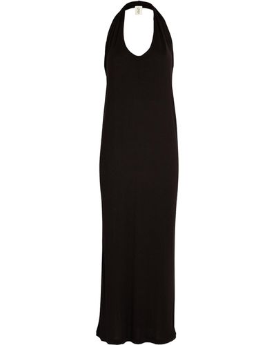 NINETY PERCENT Halterneck Ceri Dress - Black