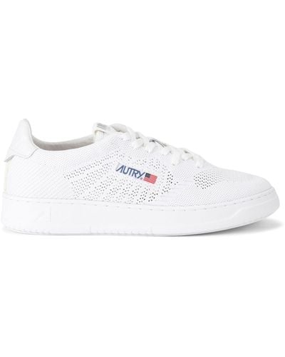 Autry Leather Medalist Easeknit Trainers - White
