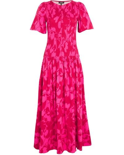 ME+EM Me+em Tulip Print Maxi Dress - Pink
