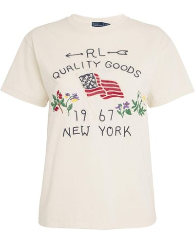 Polo Ralph Lauren Embroidered 1967 T-shirt - White
