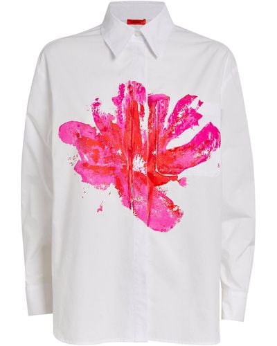 MAX&Co. Cotton Hand-painted Shirt - White
