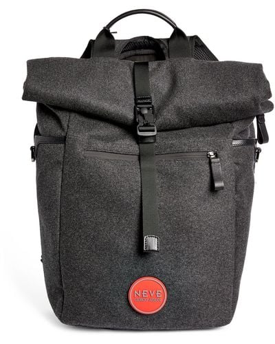 Giorgio Armani Cashmere-blend Backpack - Black